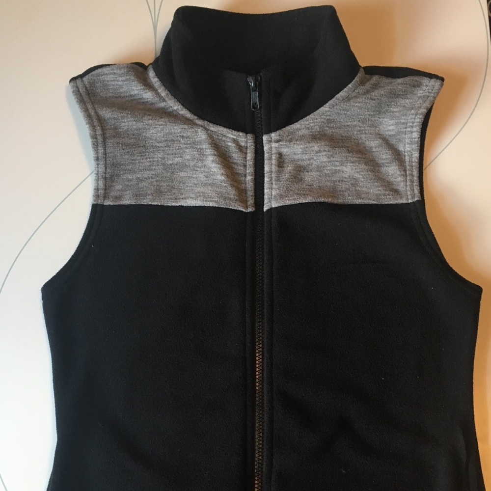 Black and Grey Vest